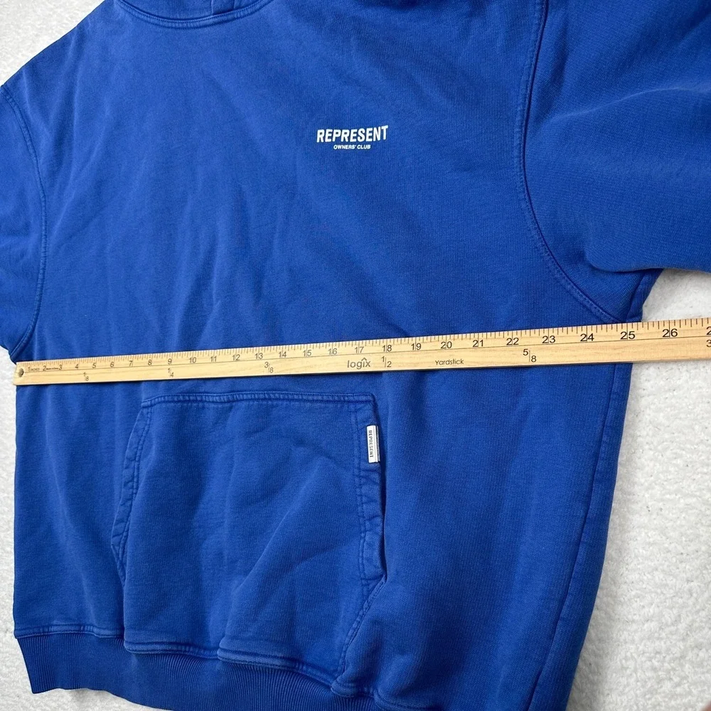 REPRESENT‎ Owners Club Royal Blue Cotton Hoodie Mens Size Large